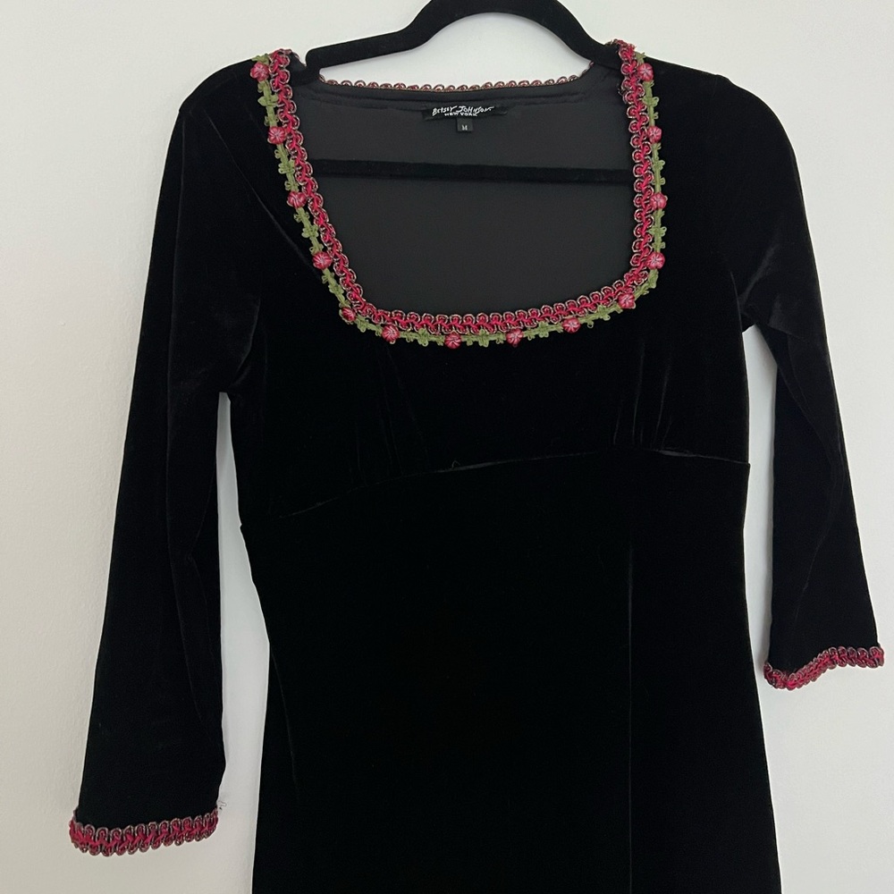 Vintage Velvet Betsey Johnson Dress
